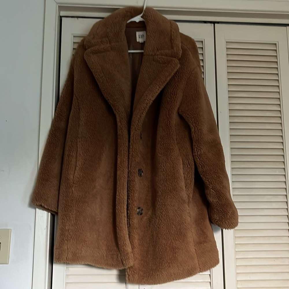 Gap Brown Teddy Bear Sherpa Coat